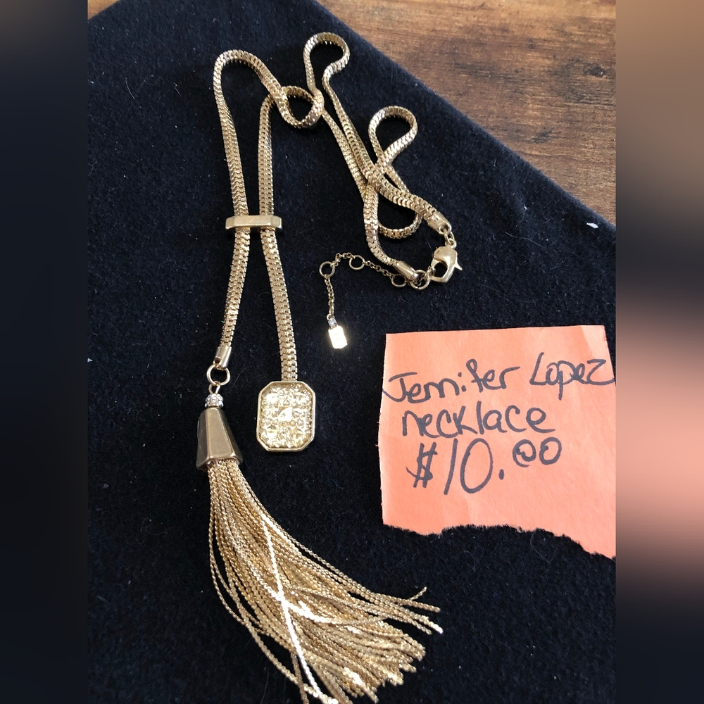 Jlo tassel necklace